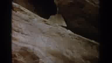 Colorado USA-1959: People Standing Inside An Archeological Dig Site And