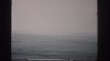 Colorado USA (1959): A Foggy View Of Mountains And Flat Land As Far As The Eye Can
