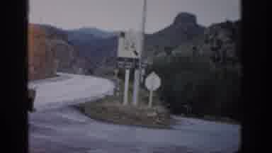 Colorado USA (1959): Mountain Scenery, Highway Overlook, Highway Sign