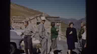 Colorado USA (1959): People Embarking On Tour Of Rock Range Area During Day