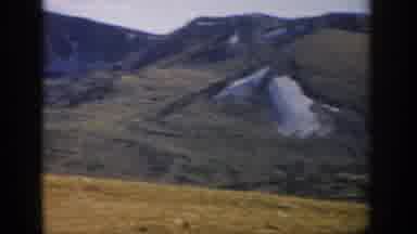 Colorado USA (1959): Tourist In Awe Of Mountains At The Highest Point On Trail