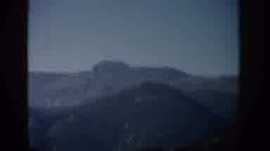 Colorado USA (1959): Aerial View Of Rugged Mountain Peaks, One Near And One In The