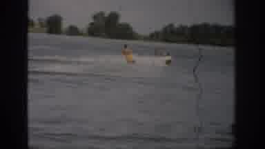 Colorado USA (1959): People Practicing Water Skiing