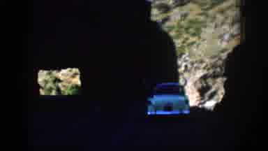 Colorado USA (1959): A Car Parked Near A Tunnel Road