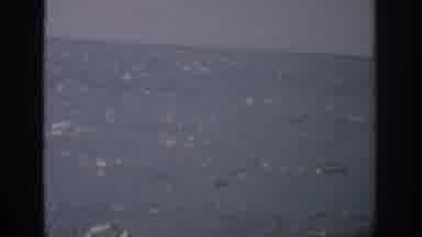 Florida USA (1959): Vintage/ Retro Shot, Beach Scene With Beautiful Bridge,