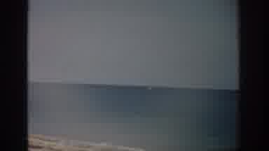 Florida USA (1959): B-Roll Beach Footage Slightly Saturated Empty Horizon Blue