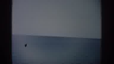 Florida USA (1959): Long View Of Calm Ocean And Beach In Old Spotty Video