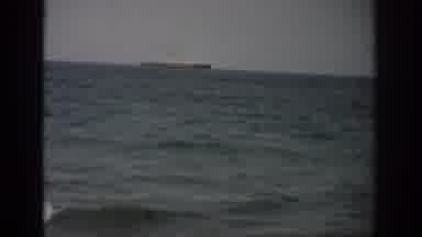 Florida USA (1959): Ocean View Of A Ship In High Seas
