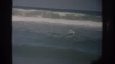 Florida USA (1959): Old Film Footage Of Ocean With Waves Crashing And A Clear Sky