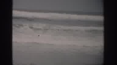 Florida USA (1959): Scenes Of Tidal Waves Gently Rolling Crashing Towards Shore