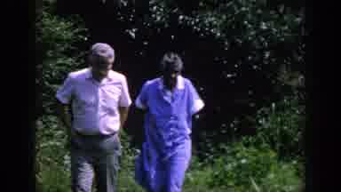 Blainsport Pennsylvania USA (1962): Relaxed Garden Strolling In Spring Family