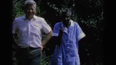 Blainsport Pennsylvania USA (1962): A White Man Walking With An Elderly Black