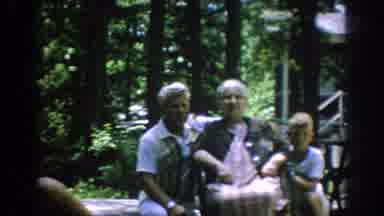 Blainsport Pennsylvania USA (1962): Family Being Videotaped In The Front Yard Of