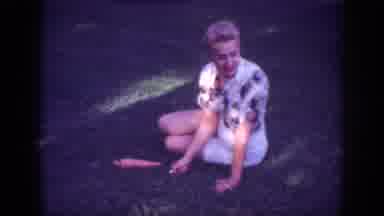 Blainsport Pennsylvania USA (1962): Ladies In The Park With Puppy Enjoying The Day