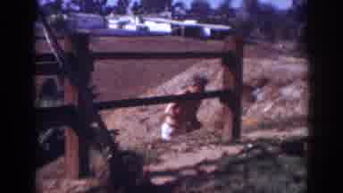 Blainsport Pennsylvania USA (1962): Old Man In Construction At A Field In The