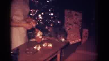 Blainsport Pennsylvania USA (1962): 1950'S Home Movie Of Woman Decorating Tree