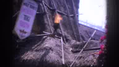 Anaheim California USA (1962): Roof Made Of Hay With Burning Torch In Beautiful
