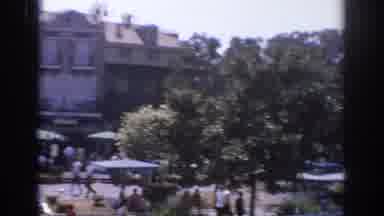 Anaheim California USA (1962): A Crowd Of Bustling People Walk Alongside A Ferry