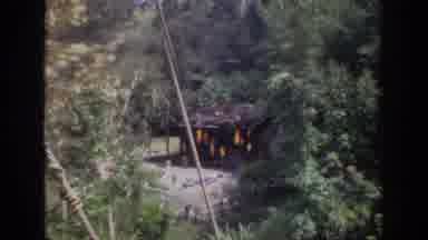 Anaheim California USA (1962): Cabin Burning In The Woods