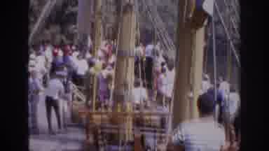 Anaheim California USA (1962): Vintage Footage Of An Indigenous Person, Followed