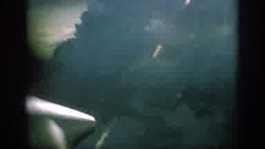 Anaheim California USA (1962): View Outside Plane Window Of Large Clouds With