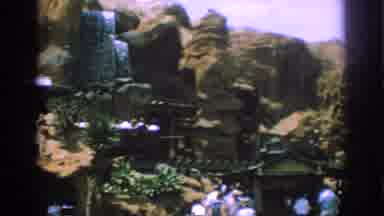 Anaheim California USA (1962): Panoramic Video Of Rocky Landscape With Beautiful