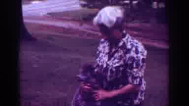 Raleigh North Carolina USA (1962): Woman With Her Dog