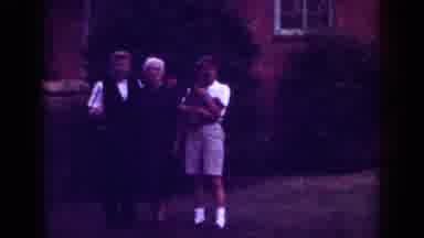 Raleigh North Carolina USA (1962): An Elderly Couple And A Woman Holding A Dog
