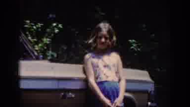 Raleigh North Carolina USA (1962): Girl Leaning On Car Smiling Happy To Be Getting