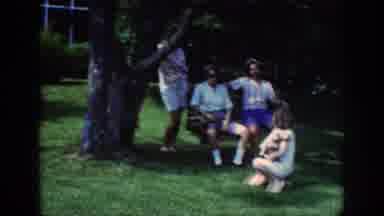 Raleigh North Carolina USA (1962): Pleasant Family Reunion In The Garden Of Your