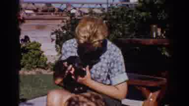 Yorba Linda California USA (1962): Puppy Licking Face
