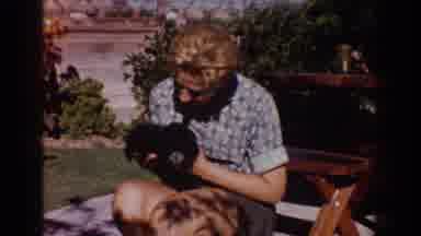 Yorba Linda California USA (1962): Houses In The Suburbs Full Of Greenery Woman
