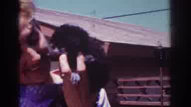 Yorba Linda California USA (1962): The Cute Girl And Dog