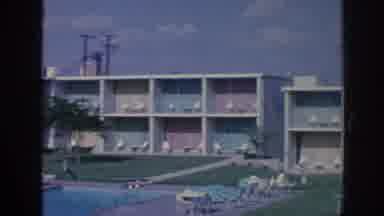 Memphis Tennessee USA (1963): Scenic Motel Panoramic Landscape By The Pool