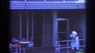 Memphis Tennessee USA (1963): I Filmed My Neighbor Arranging The Balcony Fence