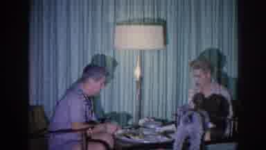 Memphis Tennessee USA (1963): Vintage Dinner Grainy Retro Food Social Eating