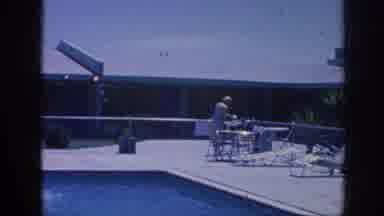 Memphis Tennessee USA (1963): Woman Walking Around The Huge Pool While In Her