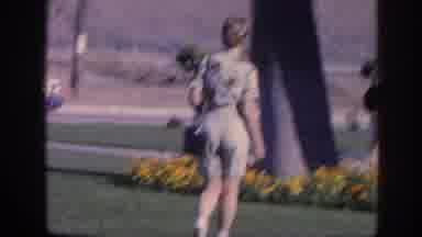 Memphis Tennessee USA (1963): Adult Woman Walking Towards A Pool While Another