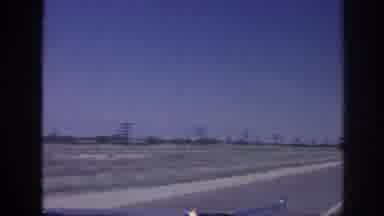 Memphis Tennessee USA (1963): Travelling On An Empty, Straight And Flat Highway