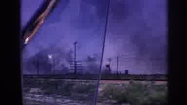 Memphis Tennessee USA (1963): Along The Road We Saw Fires And A Large Cloud Of
