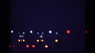 Memphis Tennessee USA (1963): Array Of Bright Flashing Red Yellow White Lights At
