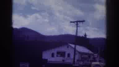 Memphis Tennessee USA (1963): House Gas Station Telephone Lines Old Creepy Ghost