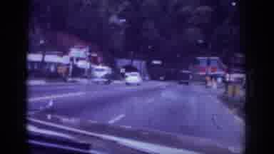 Memphis Tennessee USA (1963): Views Of The Road Aboard A Car
