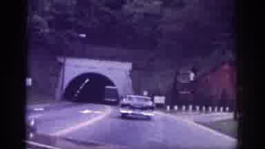 Memphis Tennessee USA (1963): Vehicle About To Enter A Tunnel