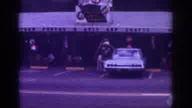 Memphis Tennessee USA (1963): A Cacr Standing On The Road And The Man Is Walking