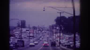 Memphis Tennessee USA (1963): First Person Perspective Driving Down Old Time