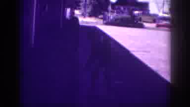 Memphis Tennessee USA (1963): Dark Video Footage Of Person Walking Dog Followed By