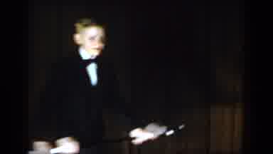 Saint Louis Missouri USA (1965): Young White, Blonde Boy Dancing In Black Suit