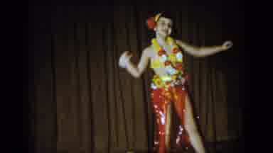 Saint Louis Missouri USA (1965): A Child Of About 10 Years Dancing With Hawaiian