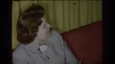 Saint Louis Missouri USA (1965): Woman In Vintage Video Chatting And Smiling At
